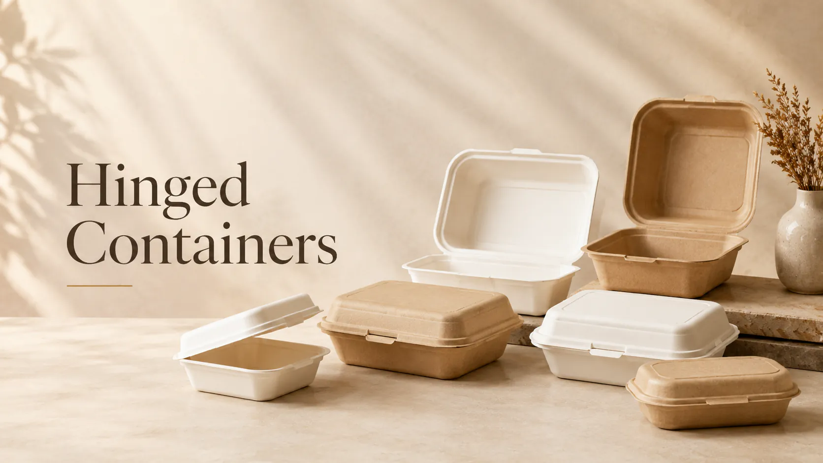 Bagasse clamshells, bowls, plates and trays