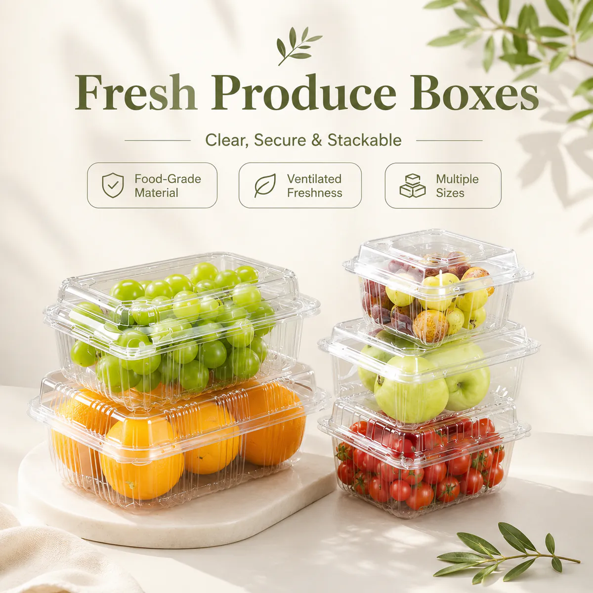 Clear Fresh Produce Boxes product photo