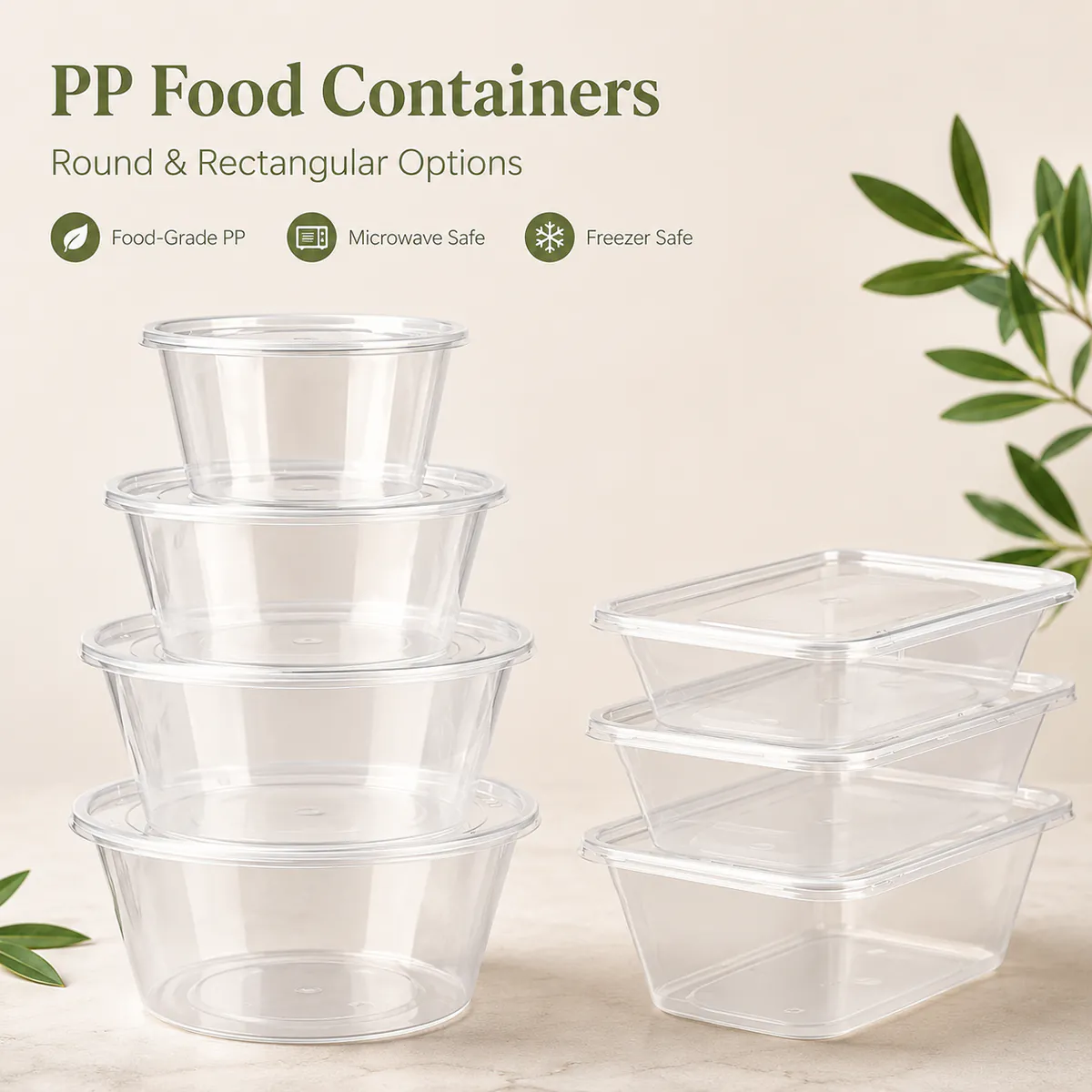 Clear PP Food Containers product photo