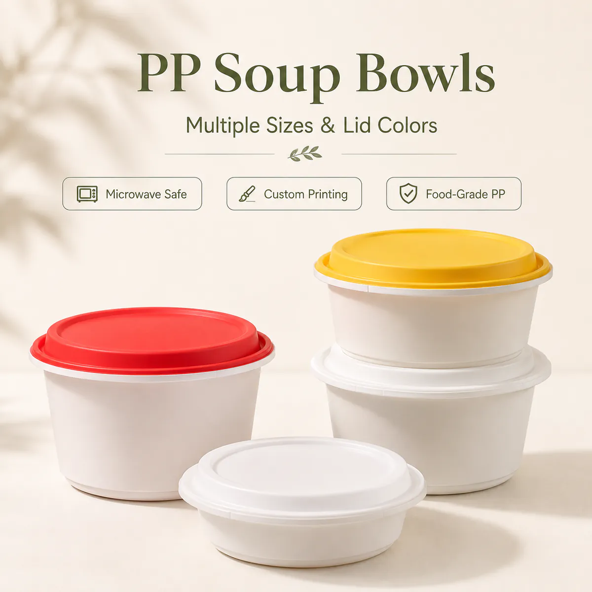 PP Soup Bowls with Lids product photo