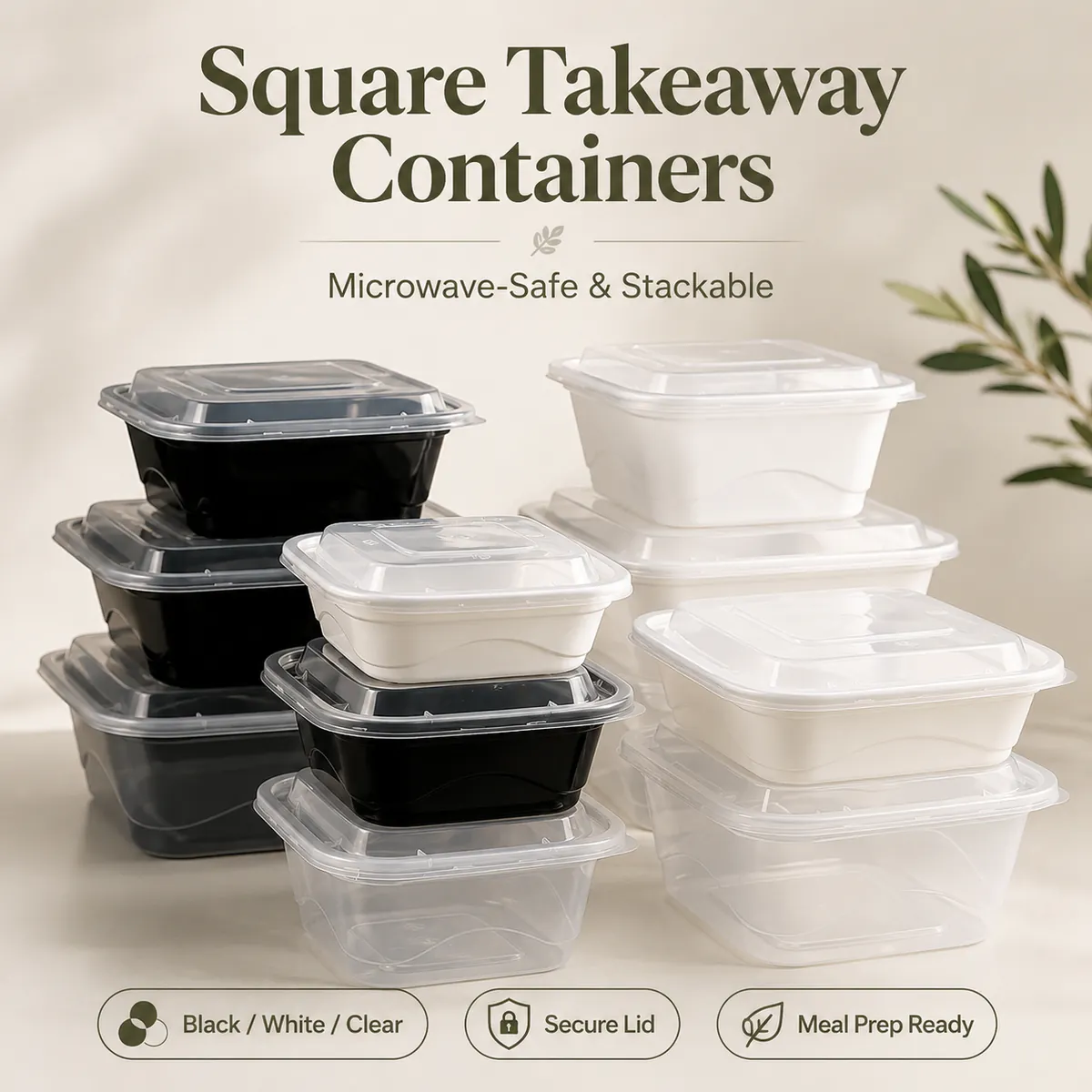 Square Takeaway Containers product photo