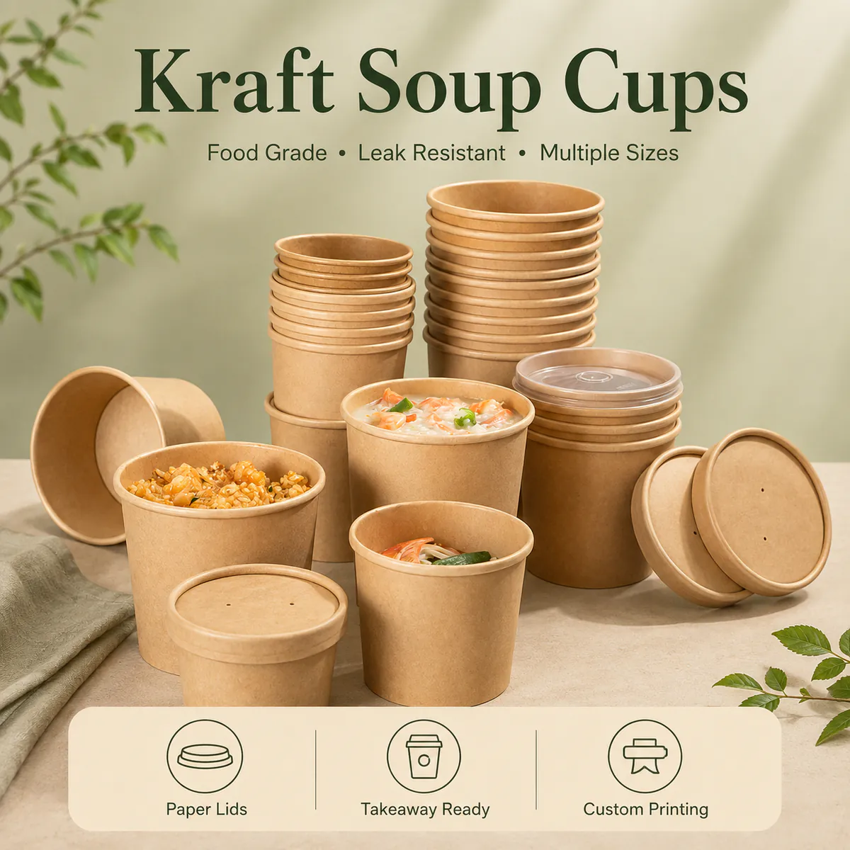 Kraft Soup Cups with Lids product photo