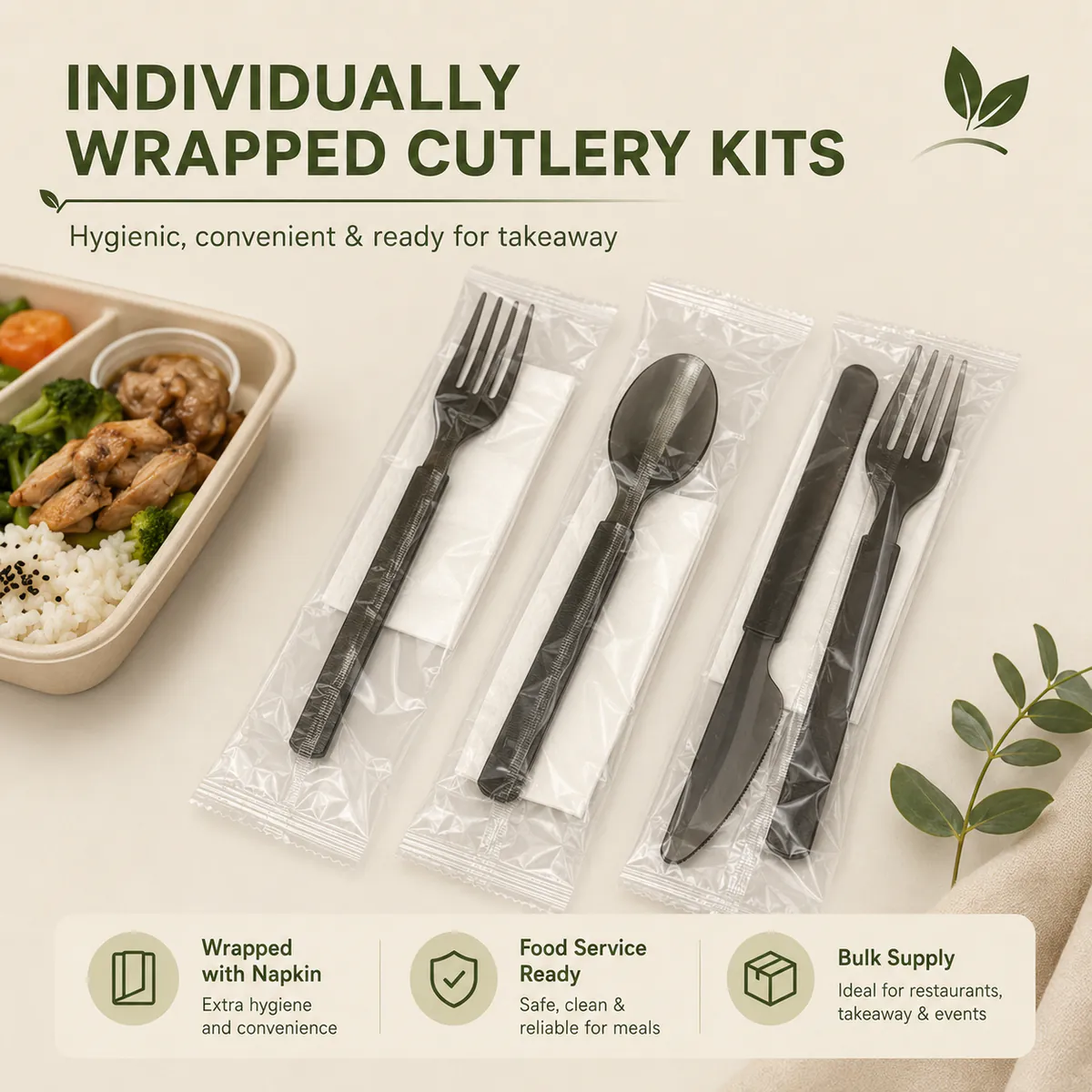 Individually Wrapped Cutlery Kits product photo