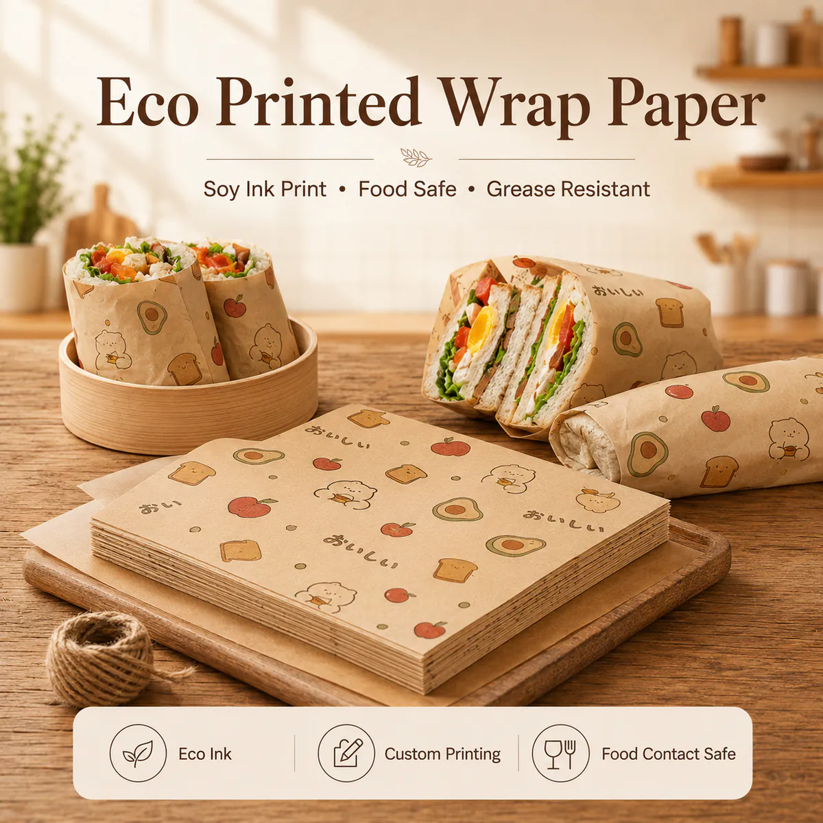 Eco Printed Food Wrap Paper product photo