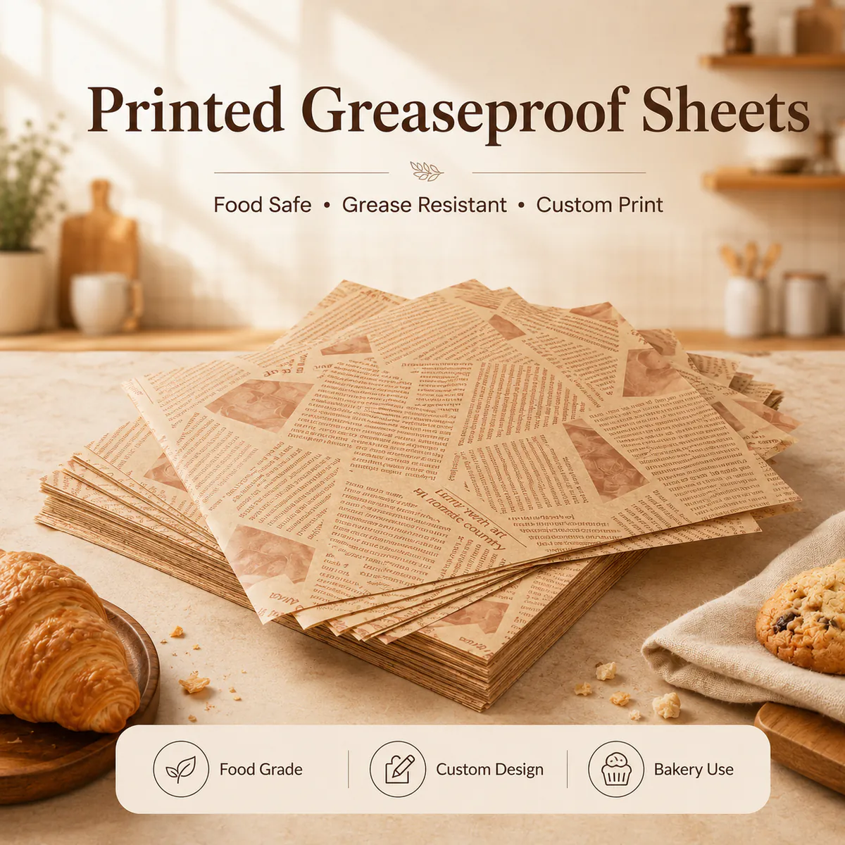 Printed Greaseproof Sheets product photo