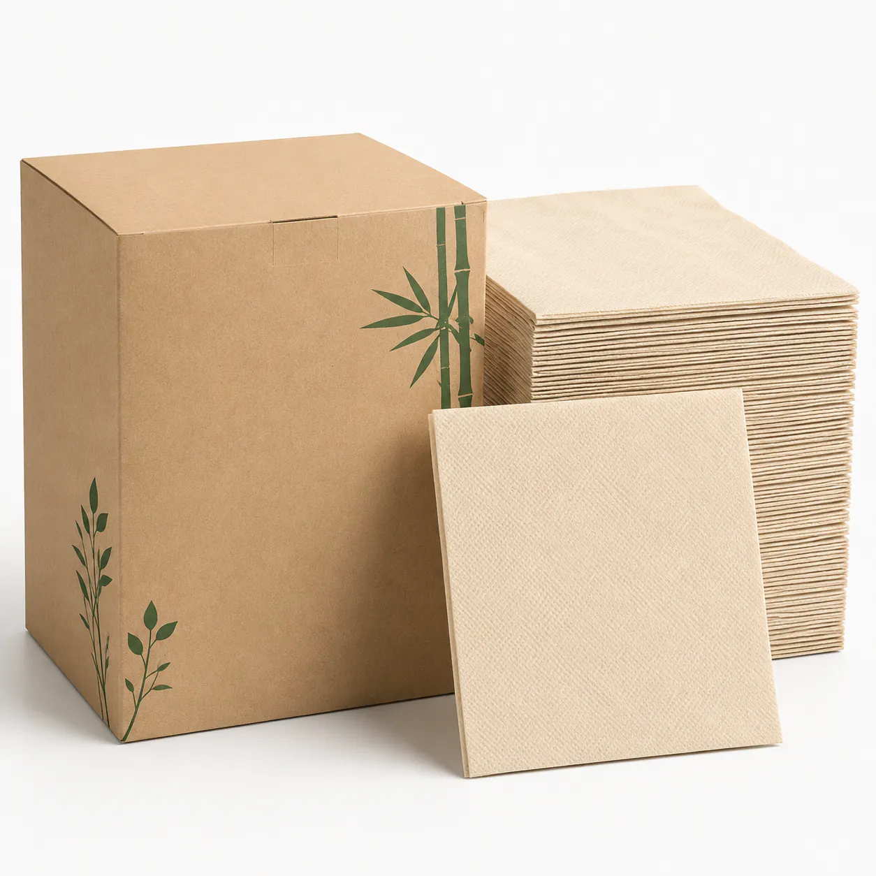 Kraft and White Dinner Napkins product photo