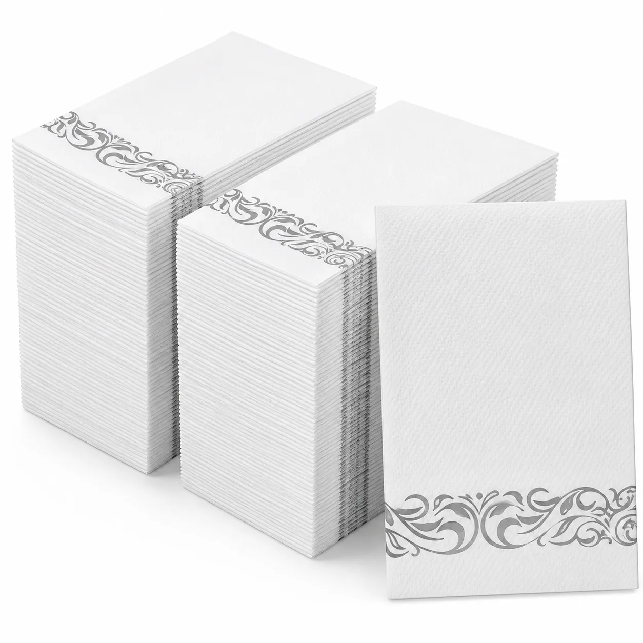 White Embossed Paper Napkins product photo