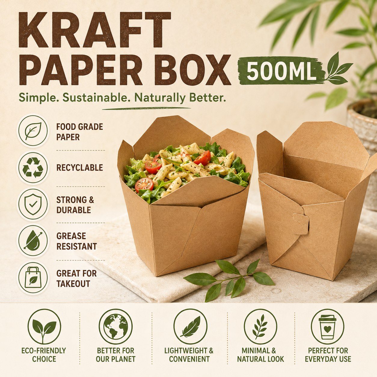 Wholesale Kraft Food Boxes